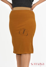 Load image into Gallery viewer, Mustard Lining Skirt

