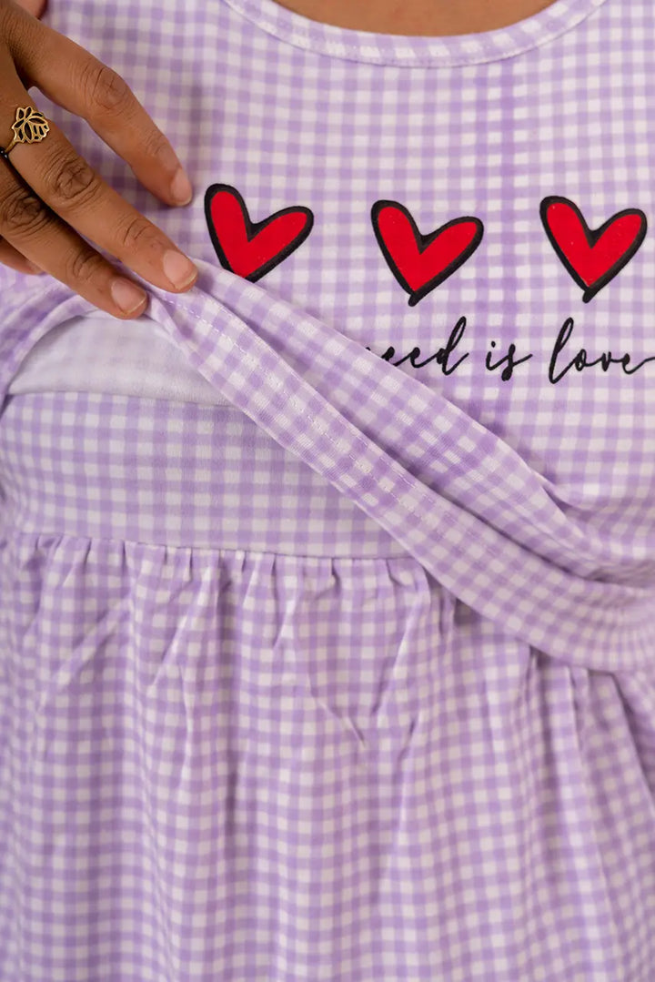 Midi Cheeky Hearts Light Weight( Minor embroidery variation so sold at sale price )