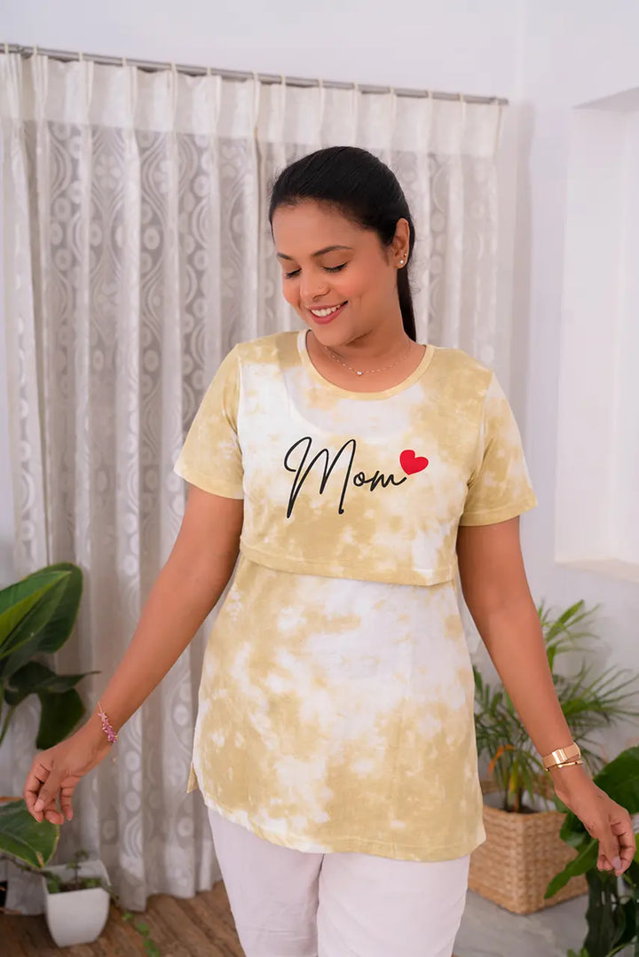 Maternity T-shirt( Minor embroidery variation so sold at sale price )