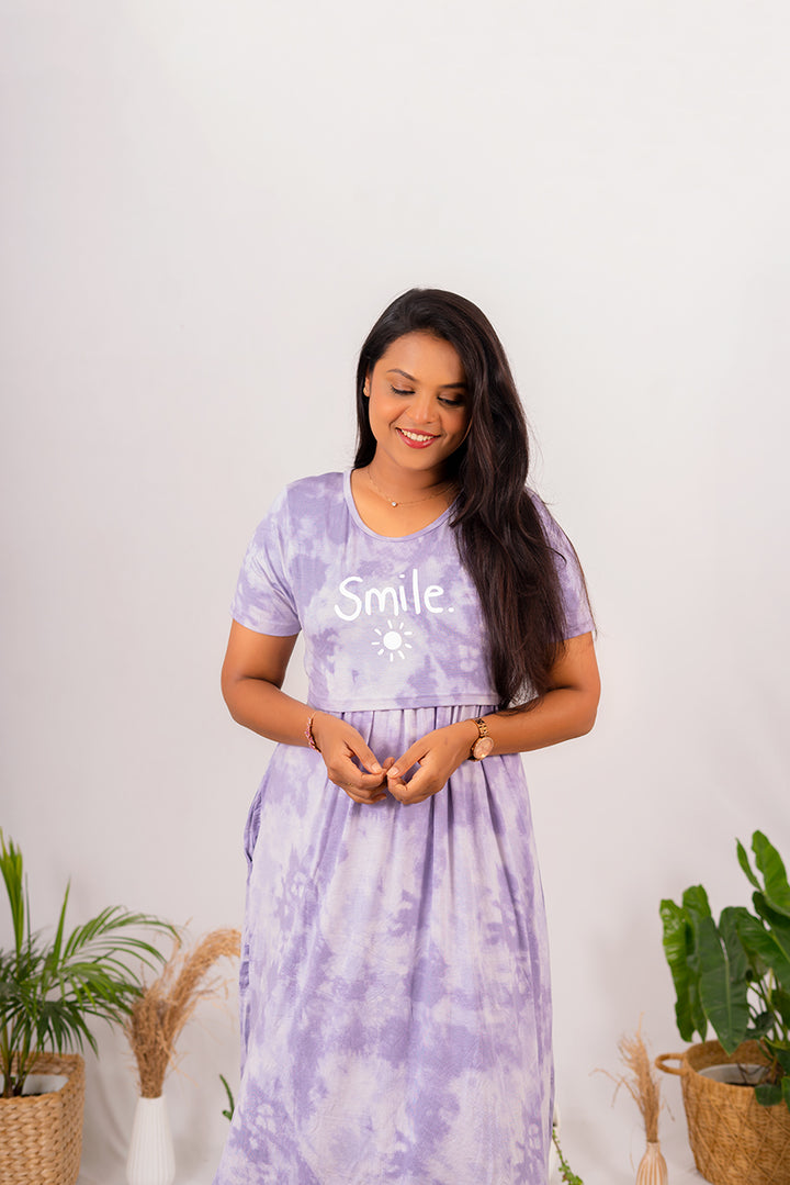 Maxi Lilac Smile Ultra Light Weight( Minor embroidery variation )