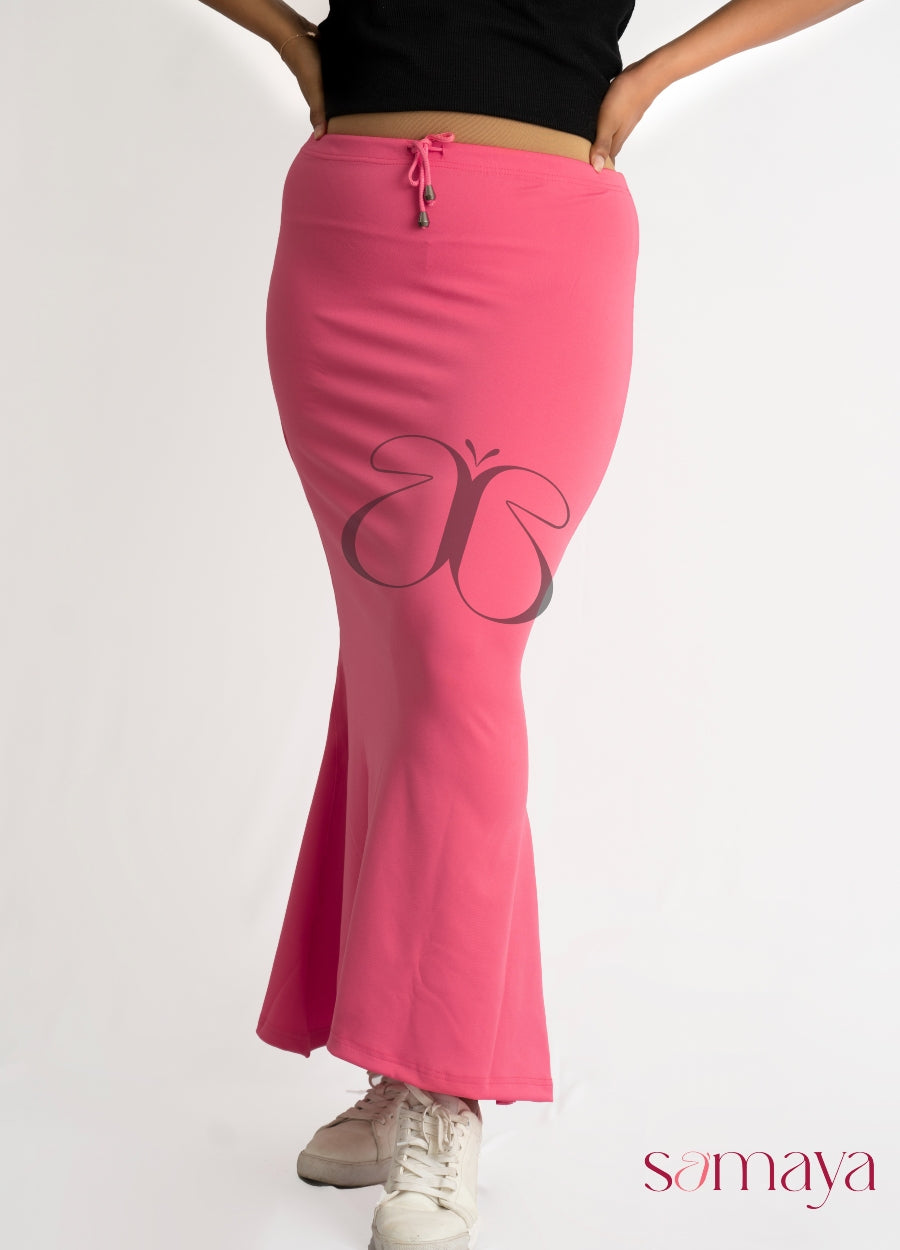 SAMAYA Saree Shapewear (S, Pink) : : Fashion